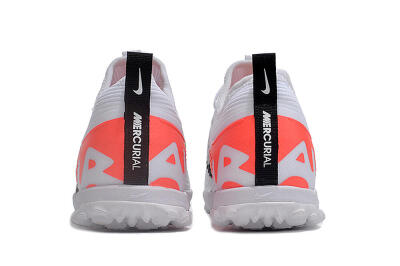 Unisex Nike Air Zoom Mercurial Vapor 15 Pro TF Artificial Turf Low-Tops Football Shoes - White/Black/Red