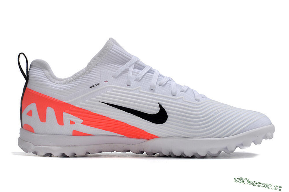Unisex Nike Air Zoom Mercurial Vapor 15 Pro TF Artificial Turf Low-Tops Football Shoes - White/Black/Red 7