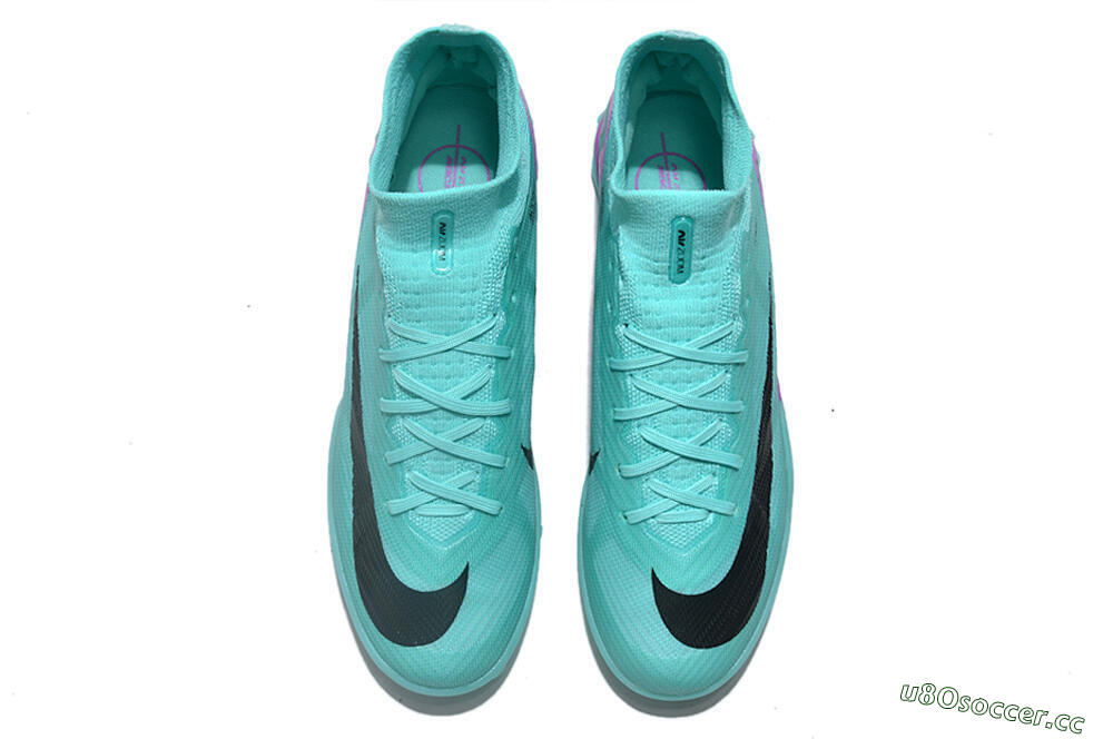 Unisex Nike Air Zoom Mercurial Superfly 9 Elite TF Artificial Turf High-Tops Football Shoes - Blue/Black/Purple 4
