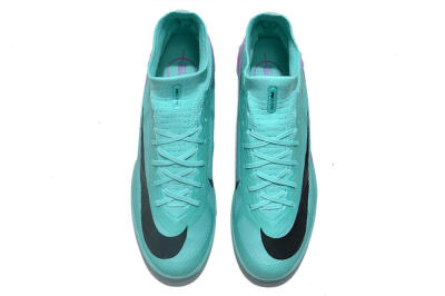 Unisex Nike Air Zoom Mercurial Superfly 9 Elite TF Artificial Turf High-Tops Football Shoes - Blue/Black/Purple