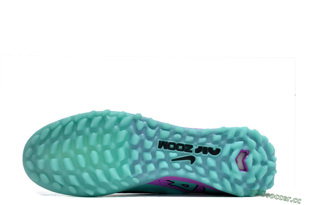 Unisex Nike Air Zoom Mercurial Superfly 9 Elite TF Artificial Turf High-Tops Football Shoes - Blue/Black/Purple 6