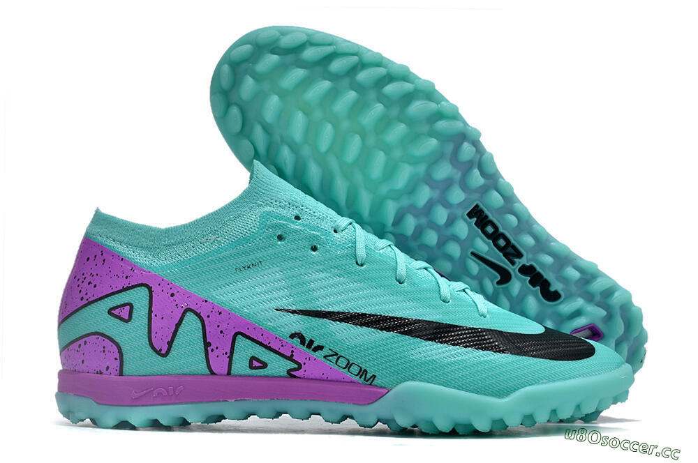 Unisex Nike Air Zoom Mercurial Vapor 15 Elite TF Artificial Turf Low-Tops Football Shoes - Blue/Black/Purple 2