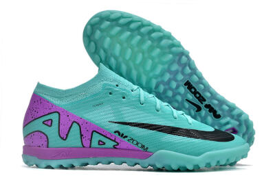 Unisex Nike Air Zoom Mercurial Vapor 15 Elite TF Artificial Turf Low-Tops Football Shoes - Blue/Black/Purple
