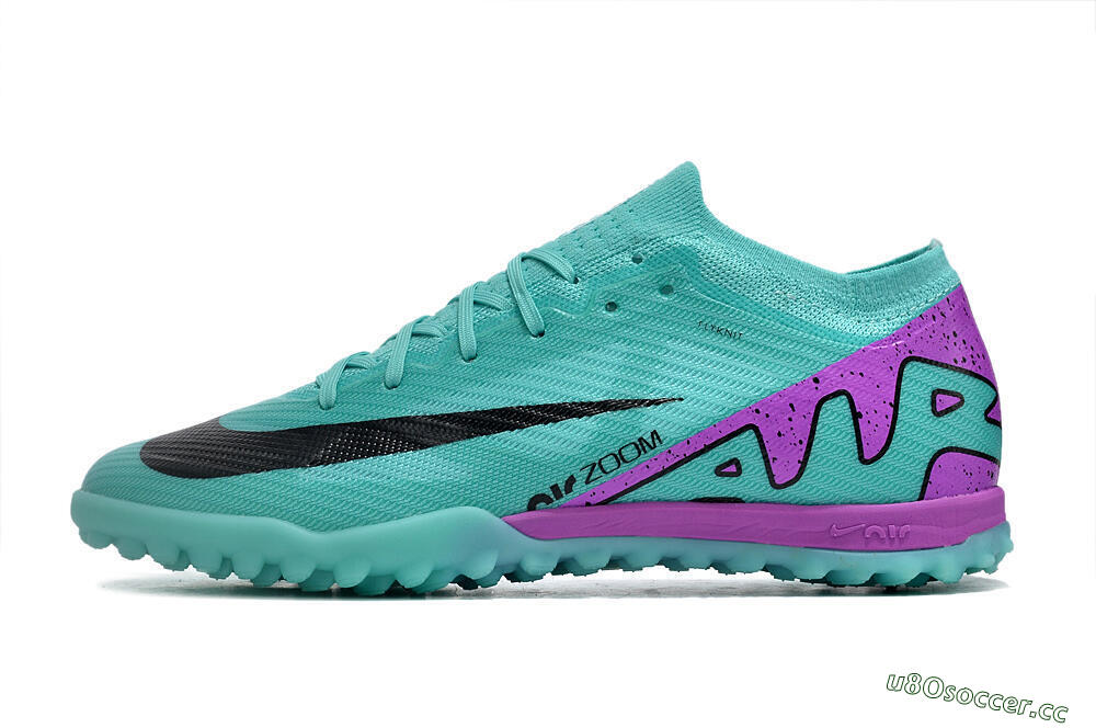 Unisex Nike Air Zoom Mercurial Vapor 15 Elite TF Artificial Turf Low-Tops Football Shoes - Blue/Black/Purple 0