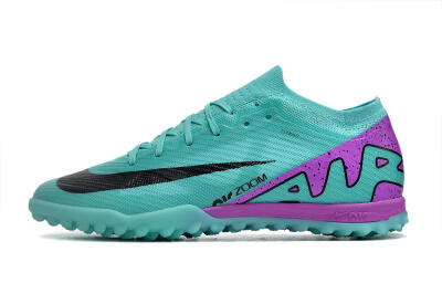 Unisex Nike Air Zoom Mercurial Vapor 15 Elite TF Artificial Turf Low-Tops Football Shoes - Blue/Black/Purple