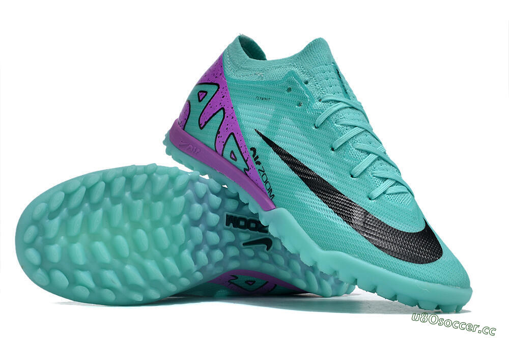 Unisex Nike Air Zoom Mercurial Vapor 15 Elite TF Artificial Turf Low-Tops Football Shoes - Blue/Black/Purple 3
