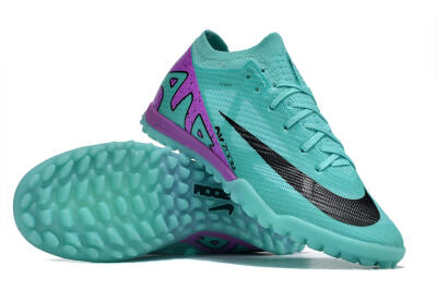 Unisex Nike Air Zoom Mercurial Vapor 15 Elite TF Artificial Turf Low-Tops Football Shoes - Blue/Black/Purple