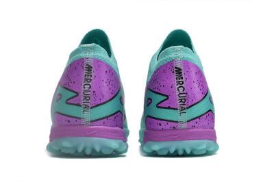 Unisex Nike Air Zoom Mercurial Vapor 15 Elite TF Artificial Turf Low-Tops Football Shoes - Blue/Black/Purple