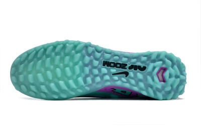 Unisex Nike Air Zoom Mercurial Vapor 15 Elite TF Artificial Turf Low-Tops Football Shoes - Blue/Black/Purple