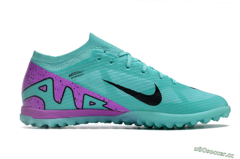 Unisex Nike Air Zoom Mercurial Vapor 15 Elite TF Artificial Turf Low-Tops Football Shoes - Blue/Black/Purple 7