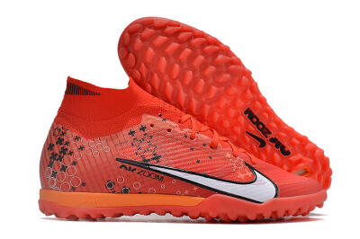 Unisex Nike Air Zoom Mercurial Superfly 9 Elite TF Artificial Turf High-Tops Football Shoes - Red/White/Black