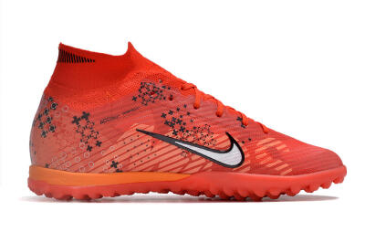 Unisex Nike Air Zoom Mercurial Superfly 9 Elite TF Artificial Turf High-Tops Football Shoes - Red/White/Black