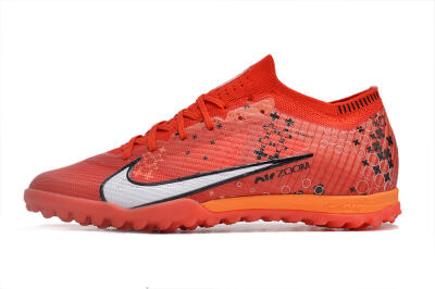 Unisex Nike Air Zoom Mercurial Vapor 15 Elite TF Artificial Turf Low-Tops Football Shoes - Red/White/Black
