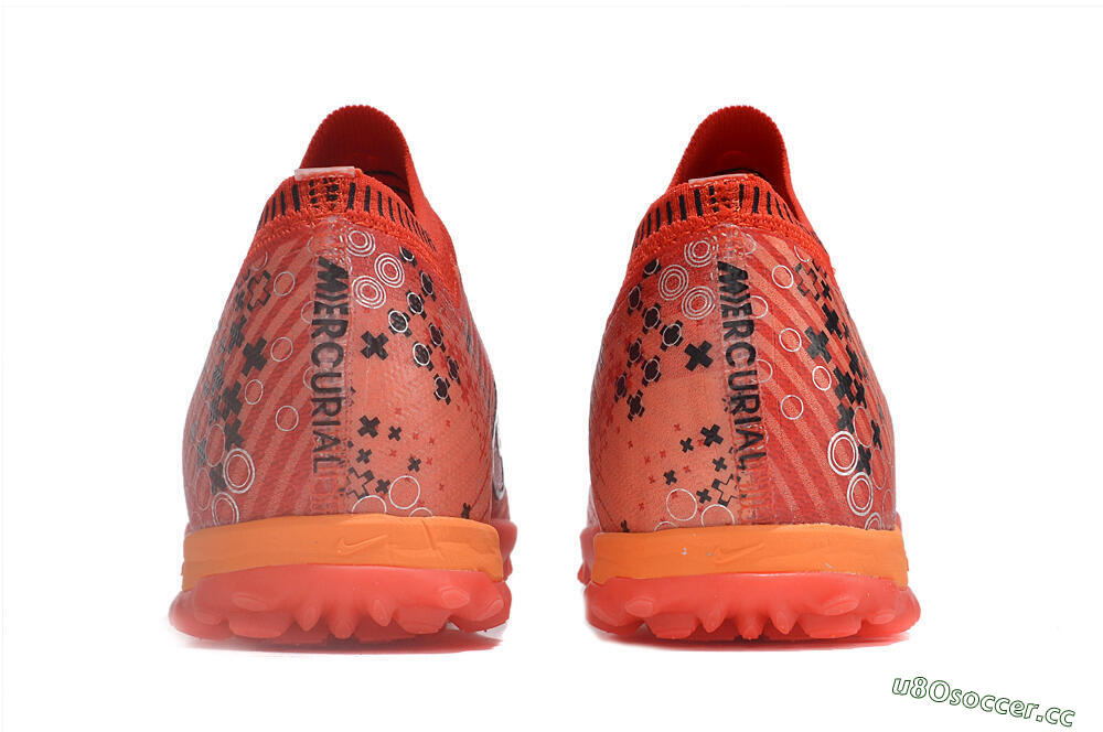 Unisex Nike Air Zoom Mercurial Vapor 15 Elite TF Artificial Turf Low-Tops Football Shoes - Red/White/Black 5