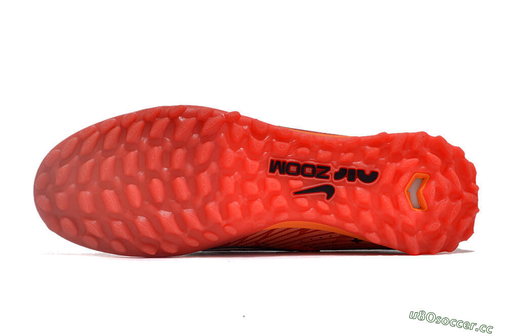 Unisex Nike Air Zoom Mercurial Vapor 15 Elite TF Artificial Turf Low-Tops Football Shoes - Red/White/Black 6