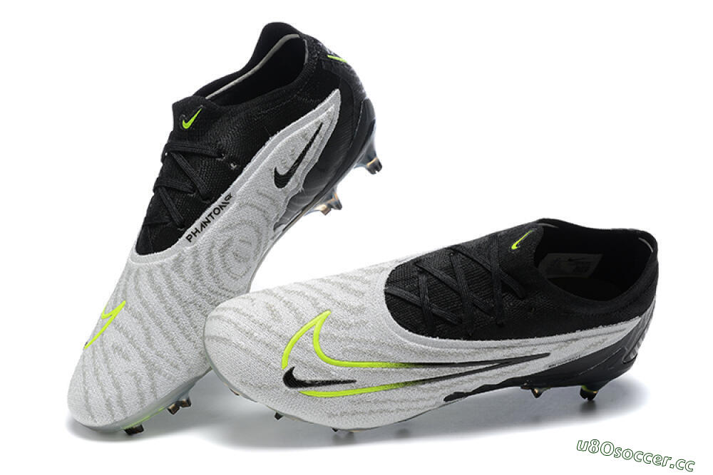 Men's Nike Phantom GX Elite FG Firm Ground Low-Tops Football Boots - Grey/Black/Yellow 6