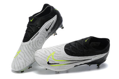 Men's Nike Phantom GX Elite FG Firm Ground Low-Tops Football Boots - Grey/Black/Yellow