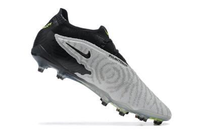 Men's Nike Phantom GX Elite FG Firm Ground Low-Tops Football Boots - Grey/Black/Yellow