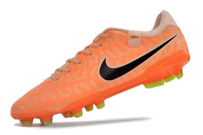 Men's Nike Tiempo Legend 10 Academy FG Firm Ground Low-Tops Football Boots - Pink/Black/Orange