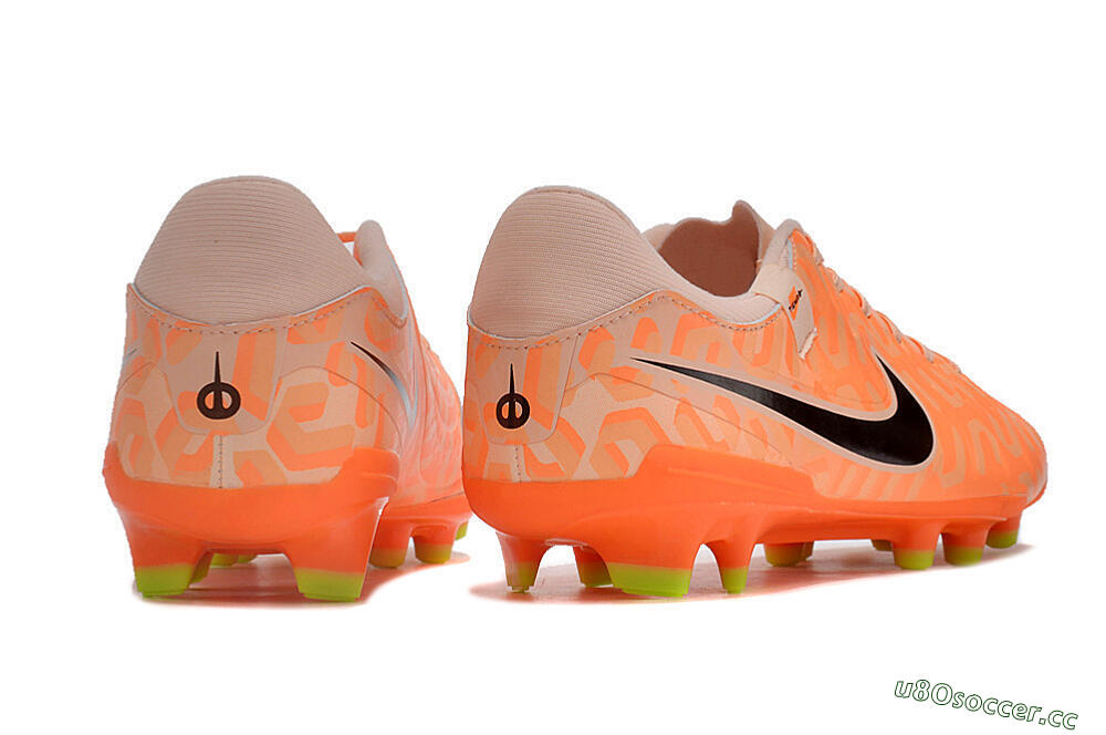 Men's Nike Tiempo Legend 10 Academy FG Firm Ground Low-Tops Football Boots - Pink/Black/Orange 6