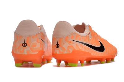 Men's Nike Tiempo Legend 10 Academy FG Firm Ground Low-Tops Football Boots - Pink/Black/Orange