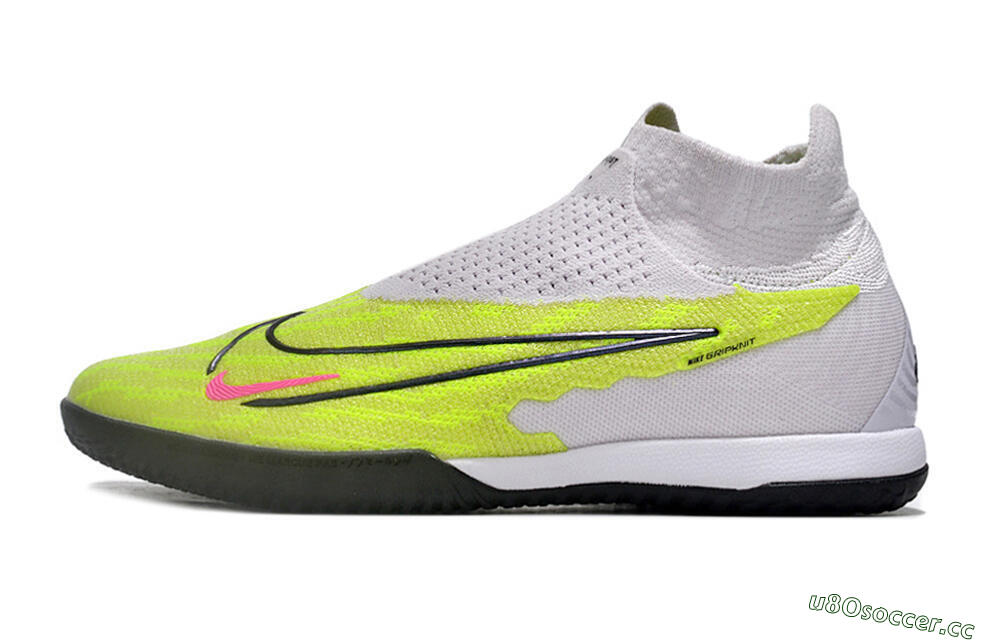 Men's Nike Phantom GX Elite DF IC Indoor & Futsal High-Tops Football Shoes - Yellow/Grey/Red/Black 0