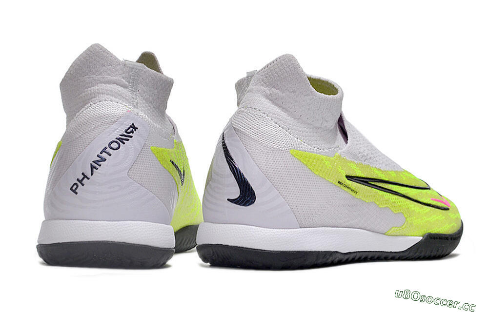 Men's Nike Phantom GX Elite DF IC Indoor & Futsal High-Tops Football Shoes - Yellow/Grey/Red/Black 6