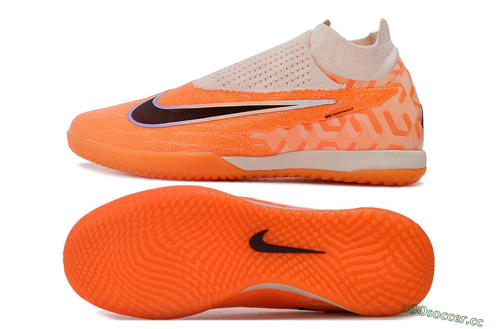 Men's Nike Phantom GX Elite DF IC Indoor & Futsal High-Tops Football Shoes - Pink/Black/Purple 1