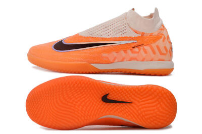 Men's Nike Phantom GX Elite DF IC Indoor & Futsal High-Tops Football Shoes - Pink/Black/Purple