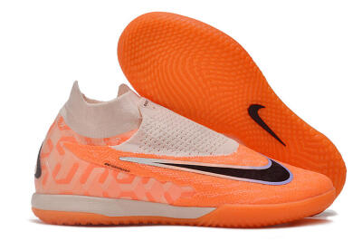 Men's Nike Phantom GX Elite DF IC Indoor & Futsal High-Tops Football Shoes - Pink/Black/Purple