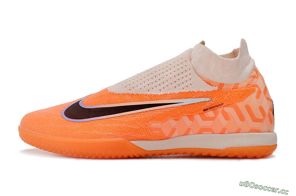 Men's Nike Phantom GX Elite DF IC Indoor & Futsal High-Tops Football Shoes - Pink/Black/Purple 0