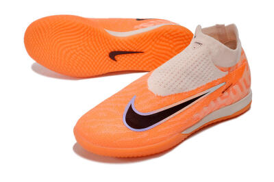 Men's Nike Phantom GX Elite DF IC Indoor & Futsal High-Tops Football Shoes - Pink/Black/Purple