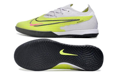 Men's Nike Phantom GX Elite IC Indoor & Futsal Low-Tops Football Shoes - Yellow/Grey/Red/Black