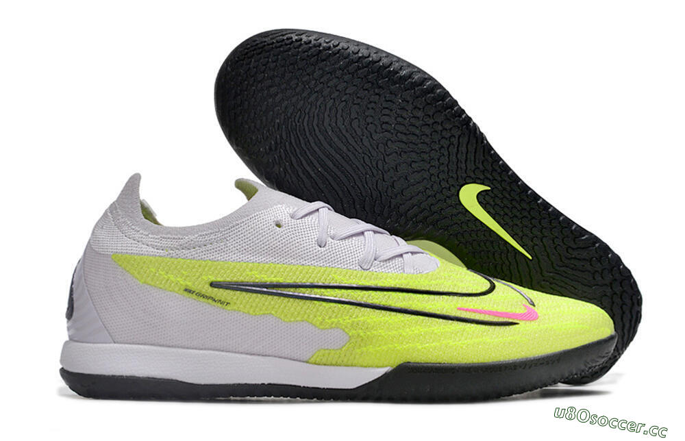 Men's Nike Phantom GX Elite IC Indoor & Futsal Low-Tops Football Shoes - Yellow/Grey/Red/Black 2