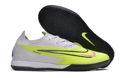 Men's Nike Phantom GX Elite IC Indoor & Futsal Low-Tops Football Shoes - Yellow/Grey/Red/Black
