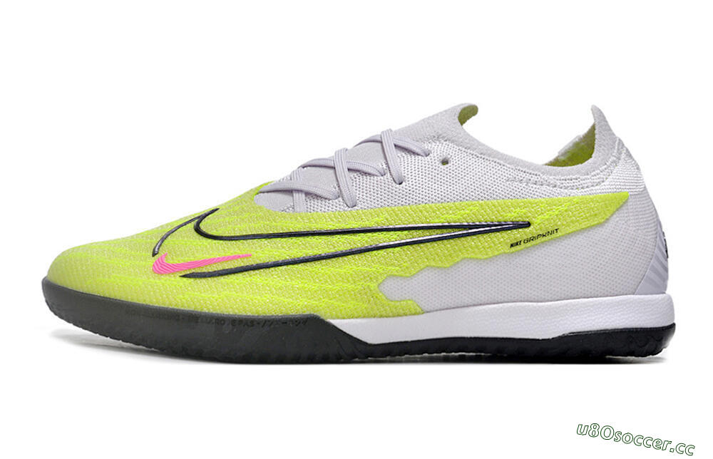 Men's Nike Phantom GX Elite IC Indoor & Futsal Low-Tops Football Shoes - Yellow/Grey/Red/Black 0