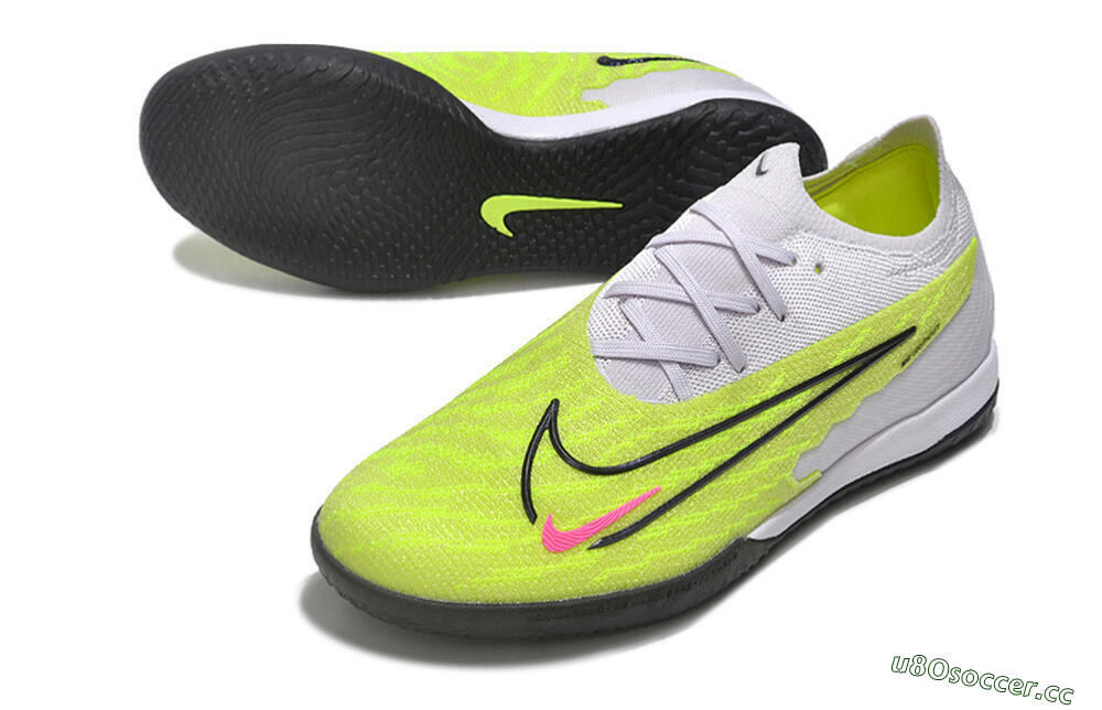 Men's Nike Phantom GX Elite IC Indoor & Futsal Low-Tops Football Shoes - Yellow/Grey/Red/Black 3