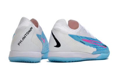 Men's Nike Phantom GX Elite IC Indoor & Futsal Low-Tops Football Shoes - Blue/White/Pink