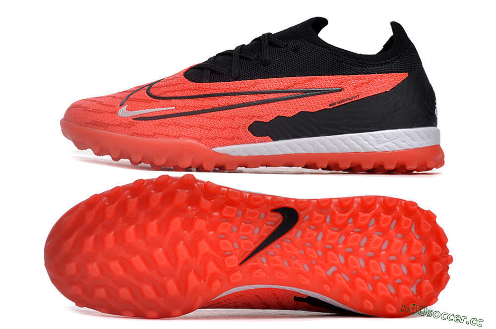 Men's Nike Phantom GX Elite TF Artificial Turf Low-Tops Football Shoes - Red/Black/White 1