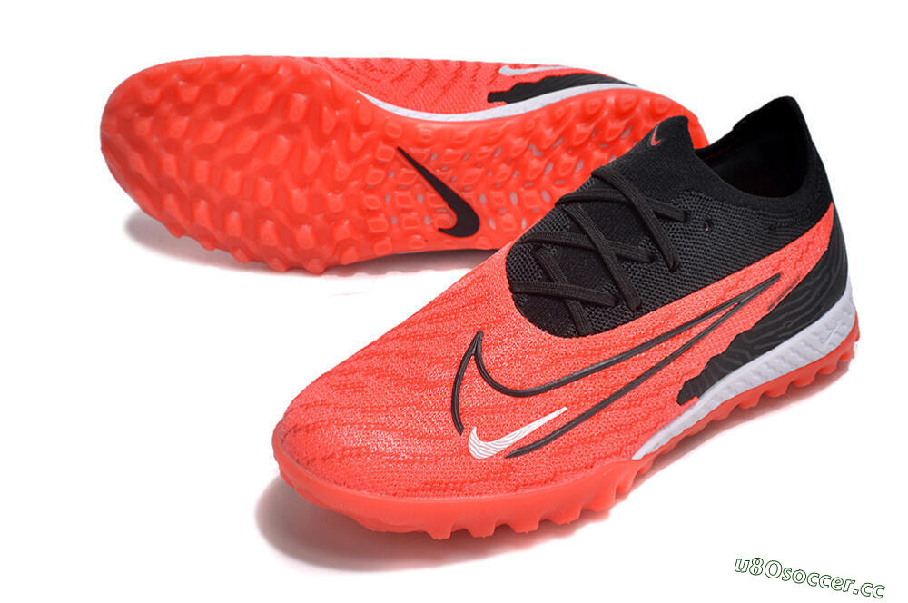 Men's Nike Phantom GX Elite TF Artificial Turf Low-Tops Football Shoes - Red/Black/White 3