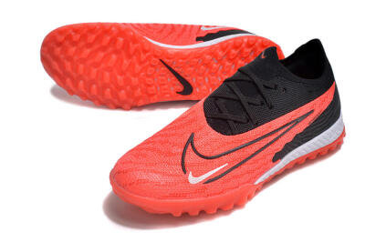 Men's Nike Phantom GX Elite TF Artificial Turf Low-Tops Football Shoes - Red/Black/White