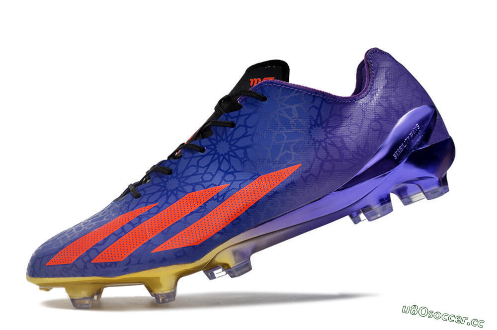 Men's Adidas X Crazyfast.1 FG Firm Ground Low-Tops Football Boots - Blue/Purple/Red 5