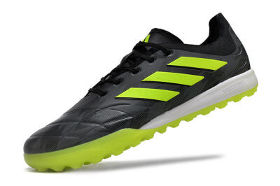 Men's Adidas Copa Pure.3 TF Artificial Turf Low-Tops Football Shoes - Black/Yellow/White