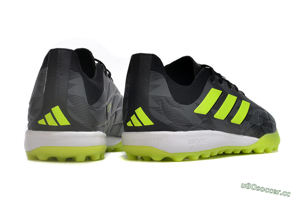 Men's Adidas Copa Pure.3 TF Artificial Turf Low-Tops Football Shoes - Black/Yellow/White 6