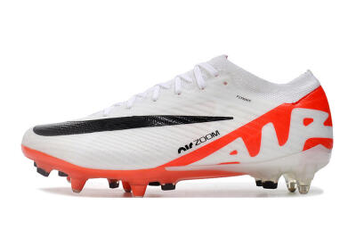 Men's Nike Air Zoom Mercurial Vapor 15 Elite SG Soft Ground Low-Tops Football Boots - White/Black/Red