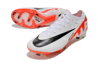 Men's Nike Air Zoom Mercurial Vapor 15 Elite SG Soft Ground Low-Tops Football Boots - White/Black/Red