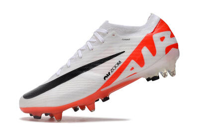 Men's Nike Air Zoom Mercurial Vapor 15 Elite SG Soft Ground Low-Tops Football Boots - White/Black/Red