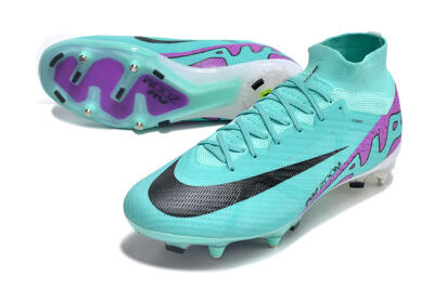 Men's Nike Air Zoom Mercurial Superfly 9 Elite SG Soft Ground High-Tops Football Boots - Blue/Purple/Black