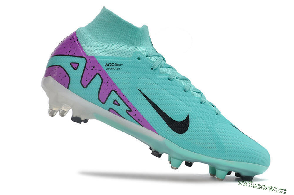 Men's Nike Air Zoom Mercurial Superfly 9 Elite SG Soft Ground High-Tops Football Boots - Blue/Purple/Black 4