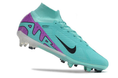 Men's Nike Air Zoom Mercurial Superfly 9 Elite SG Soft Ground High-Tops Football Boots - Blue/Purple/Black